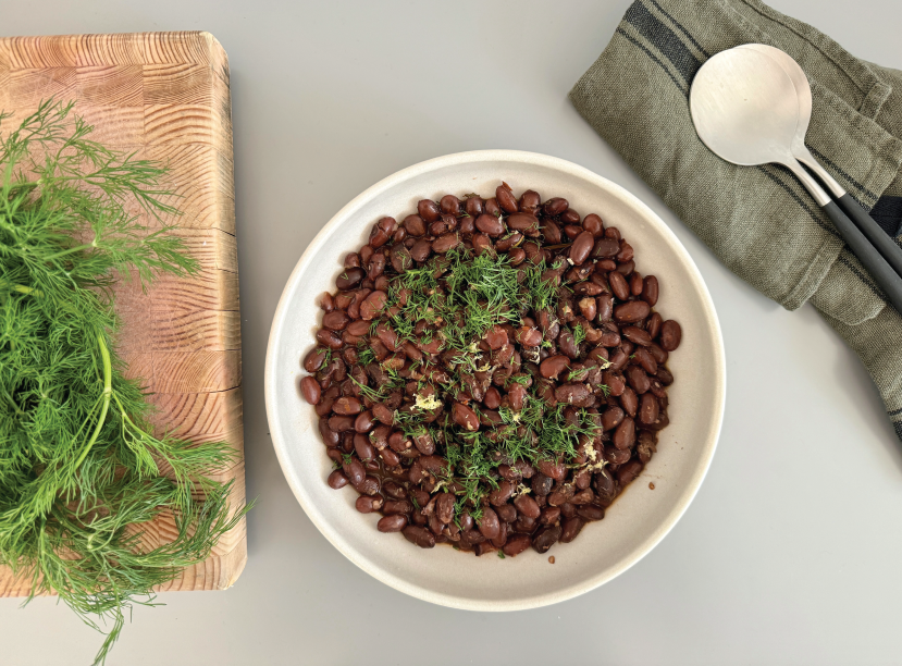 Smoky Slow Cooked Beans with Herbs and Spices